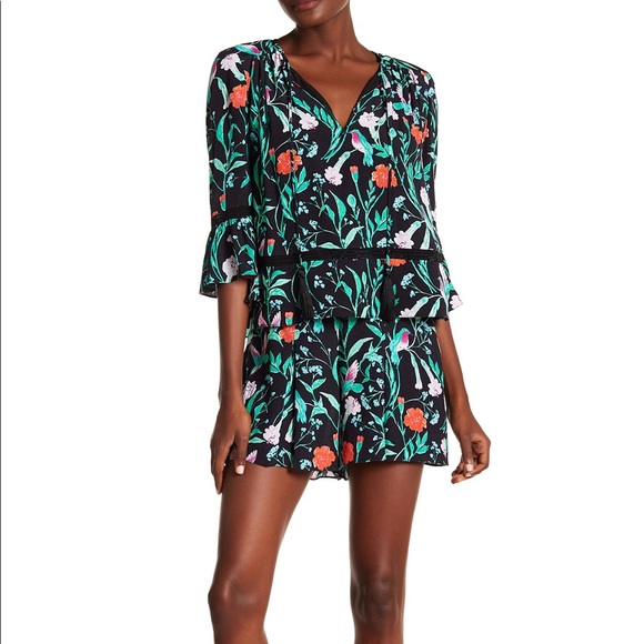 NEW Kate Spade Jardin Crepe Romper Size 0 - Picture 3 of 7